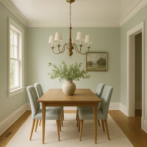dining room color ideas displayed in an image of a small dining room